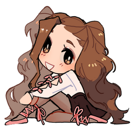 Chibi Sophie digital chibi illustration of Sophie who belongs to Eicaxy on Eicaxy.bsky.social!